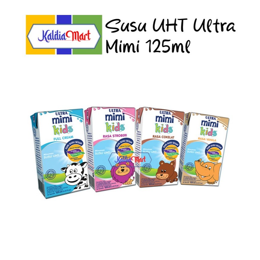 

SUSU UHT ULTRA MIMI KIDS 125ML ALL VARIANT - (PER DUS ISI 40 PCS)