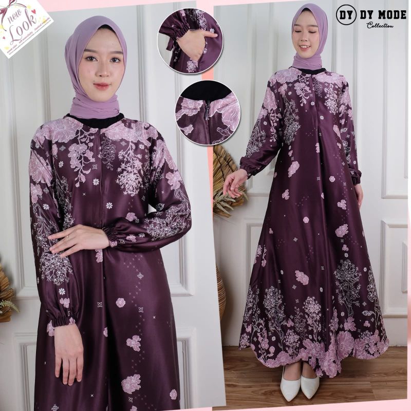 BURGUNDI BESSELER ~ DRESS GAMIS JUMBO DIOR SILKY PREMIUM TERBARU COD GAMIS DRESS MUSLIM WANITA BUSUI