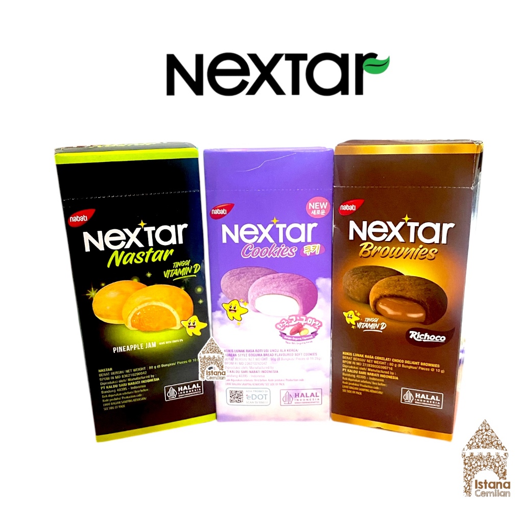 

Nabati NEXTAR Brownies / Nastar / Goguma Box 80 Gram