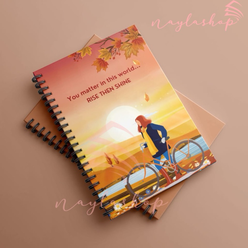 

Buku Tulis Spiral A5 – Jurnal Harian Estetik, Bisa Custom Nama/Desain