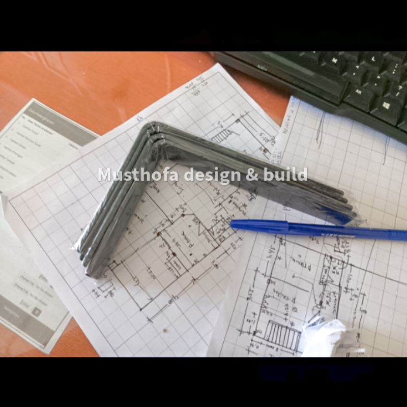 BESIKU Besi Siku L Rak Besi Siku Penyangga Ambalan Besi Siku Tebal 2.5mm