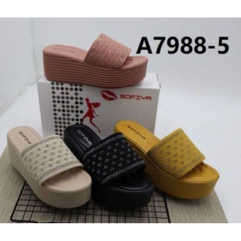 SANDAL WEDGES SOFIYA TINGGI 7CM-10CM