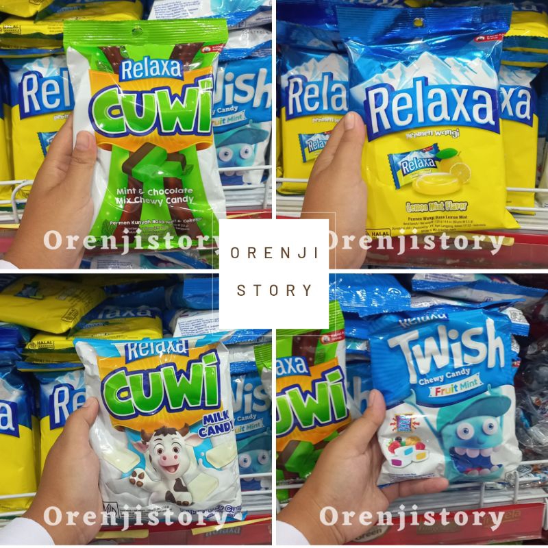 

permen relaxa 125gr permen cuwi mint, milk dan twish jajan lebaran kue lebaran