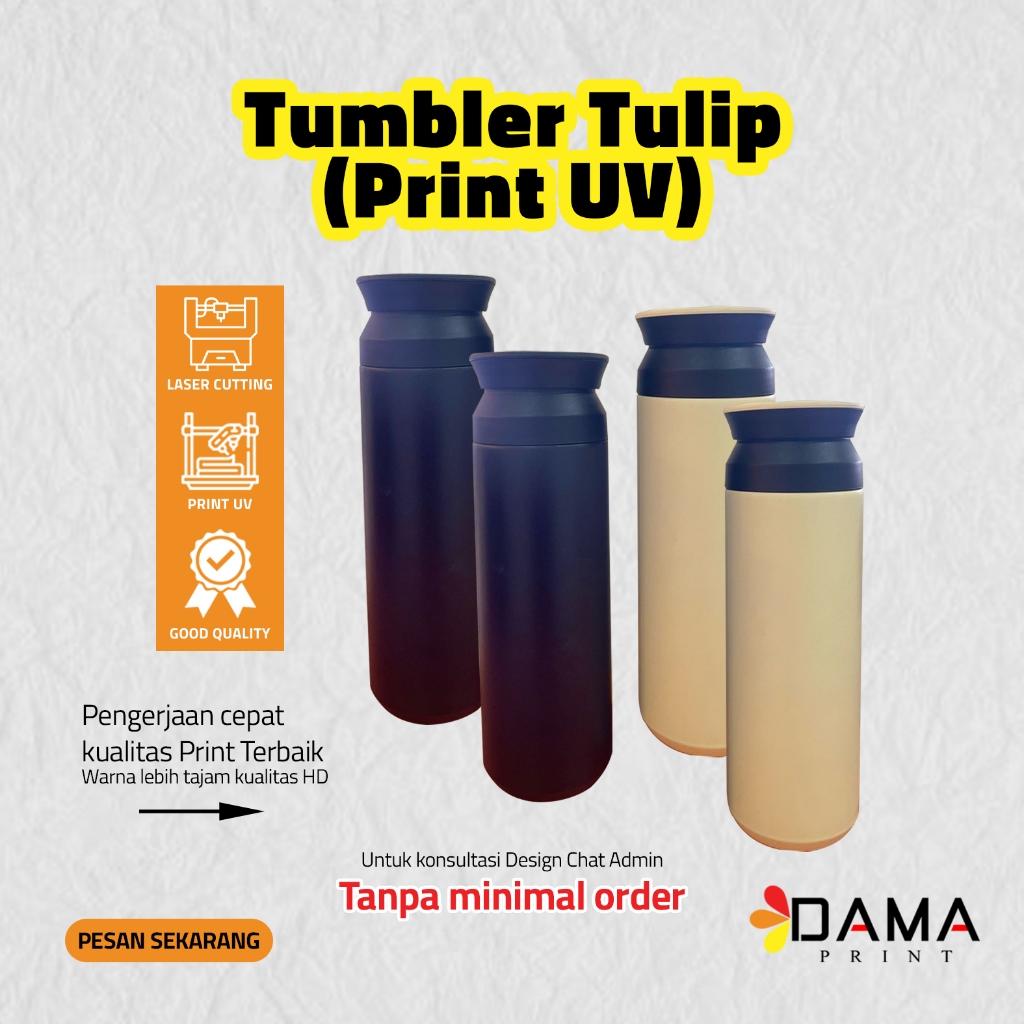 CUSTOM TUMBLER / TUMBLER JAPAN / TUMBLER PRINT UV / TUMBLER TULIP / PRINT UV CUSTOM