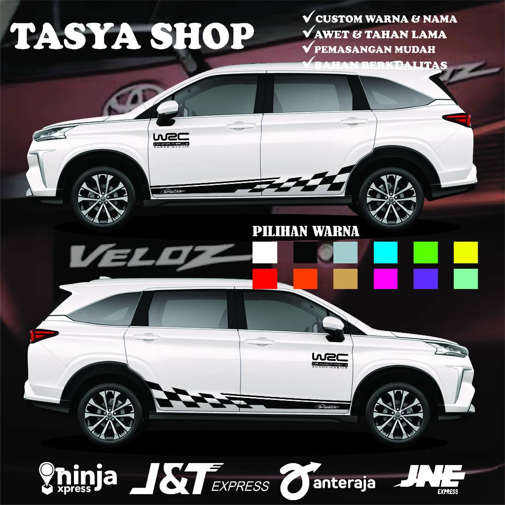 STICKER AVANZA 2012 2013 2014 2015 2016 2017 2018 2019 2020 2021 VELOZ XENIA mobil calya mobil sigra