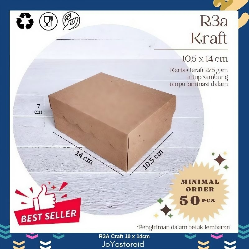 

Dus Kue R3A Kraft Polos | Dus Jajan | Dus Snack Box