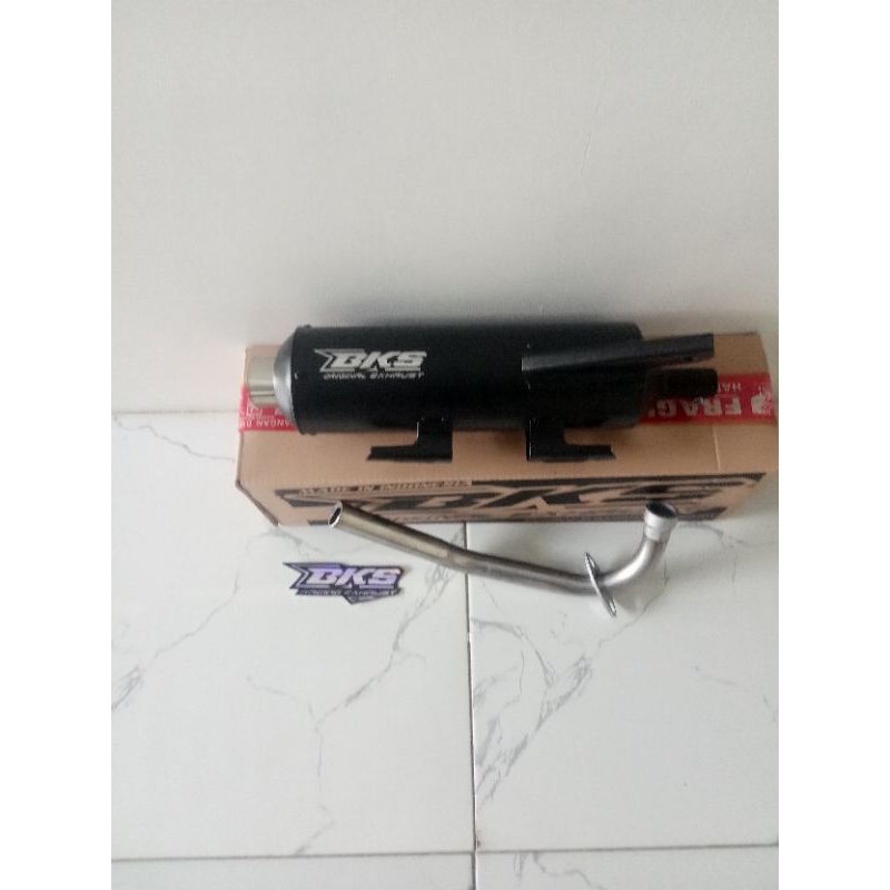 KNALPOT STANDAR RACING BEAT GENIO VARIO MIO ORIGINAL BKS RACING BASIC EMBLEM