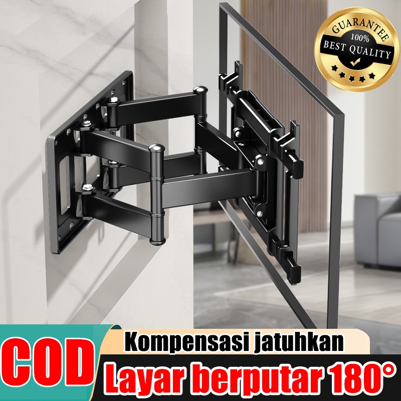 penyesuaian 180bracket tv 32 inch Bracket Tv Layar berputar 180 Kapasitas menahan beban 400KG braket