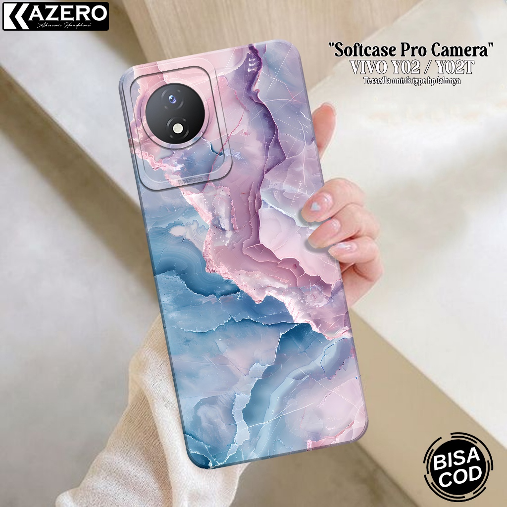 Case Hp Vivo Y02/Y02T Terbaru - Case Abstrak - Soft Macaron Pro Camera - Softcase Vivo Y02/Y02T Terb