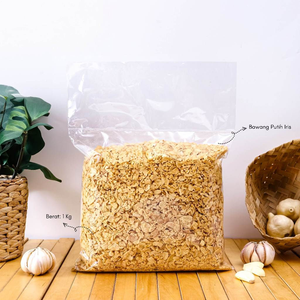 

Bawang Putih Goreng Brambang Putih Goreng Garlic 1 kg - NION NION