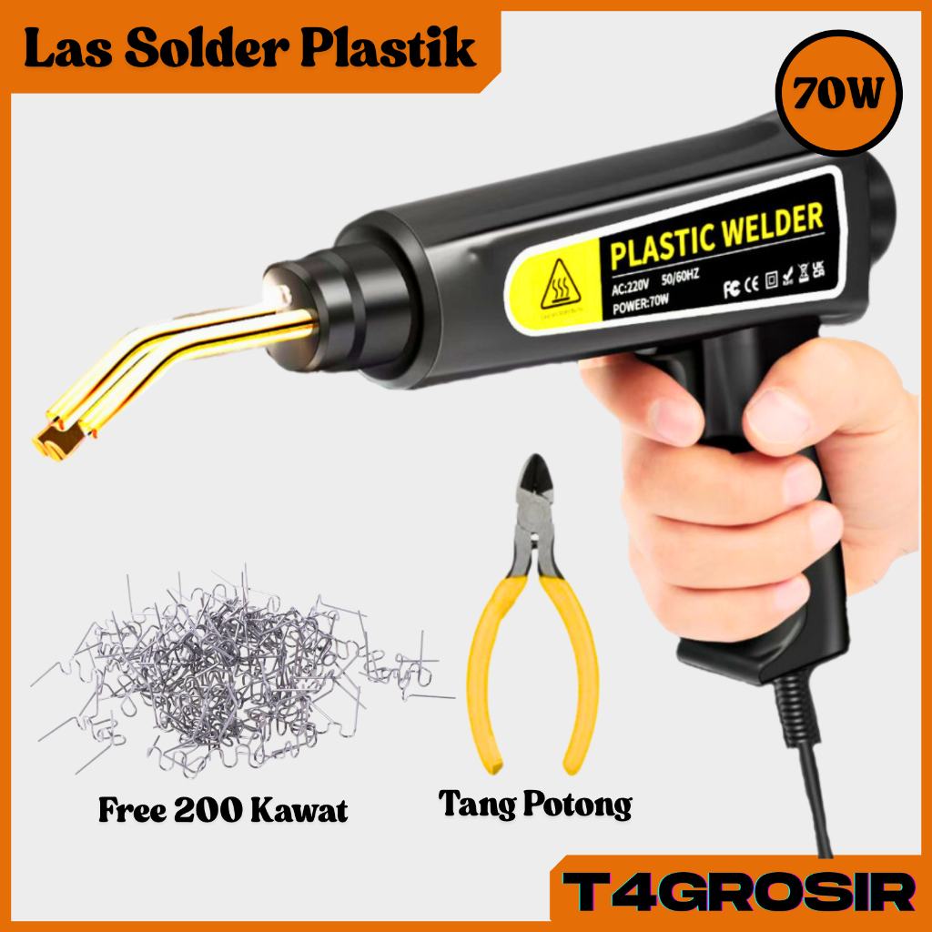 MESIN LAS SOLDER BODY KENDARAAN STAPLER WELDING PLASTIK SOLDER PIPA PVC FREE KAWAT LAS 200PCS