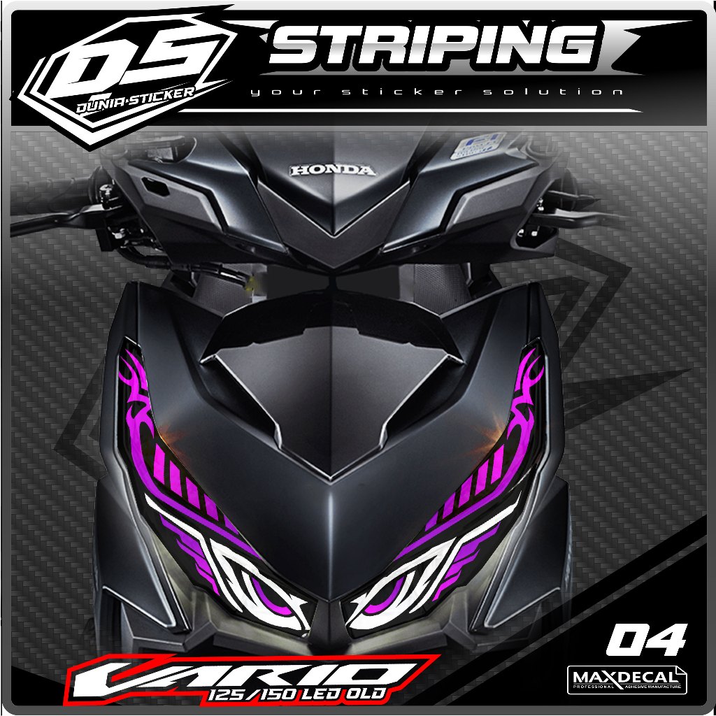 04 STICKER TRANSPARAN LAMPU ALIS VARIO 125/150 LED OLD - STICKER LAMPU ALIS VARIO 125/150 LED OLD BU