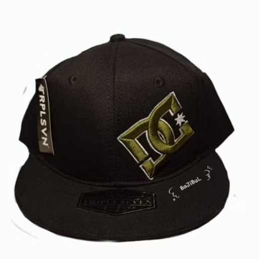Topi Snapback Dc Bordir Hijau Unisex - Topi Pria Wanita