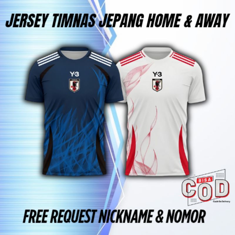 Jersey Timnas Jepang Home & away 24/25 full printing premium (FREE REQUEST NICKNAME & NOMOR)