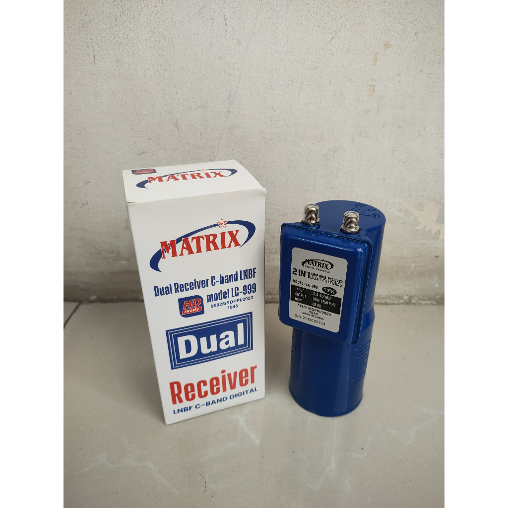LNB C Band Dual Output (1 Satelit 2 Receiver Parabola)