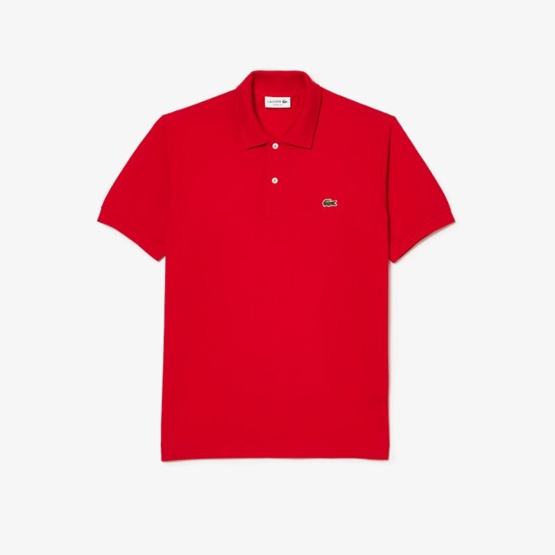 Lacoste Men's LACL1212240Original L.12.12 Polo Shirt Kaos Polo Pria - Red