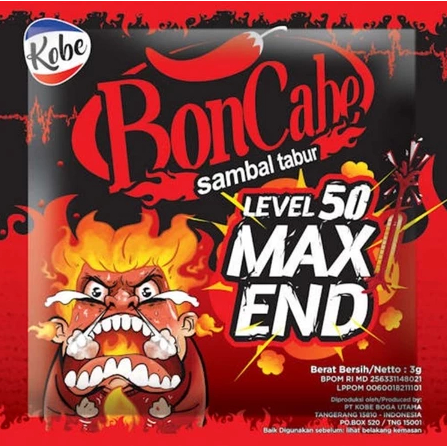 

BONCABE Sambal Tabur Level 50 Max End Kemasan 1 Renceng isi 12 Sachet