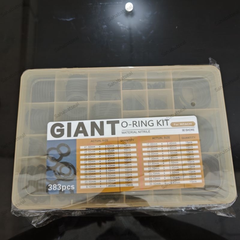 ORING BOX O-RING KIT GIANT HITACHI  NBR 90 SHORE