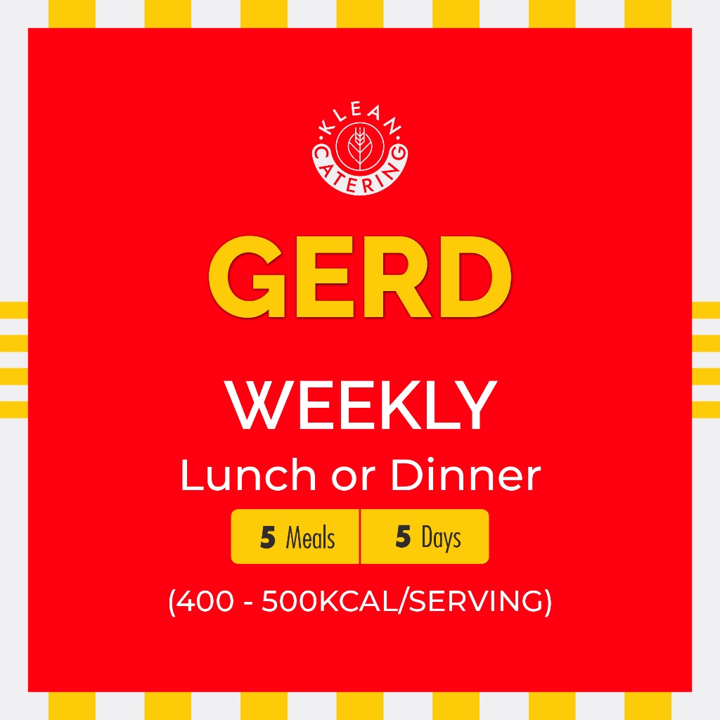 Klean Gerd Diet Catering Sehat - Weekly (5 Meals/5 Days)