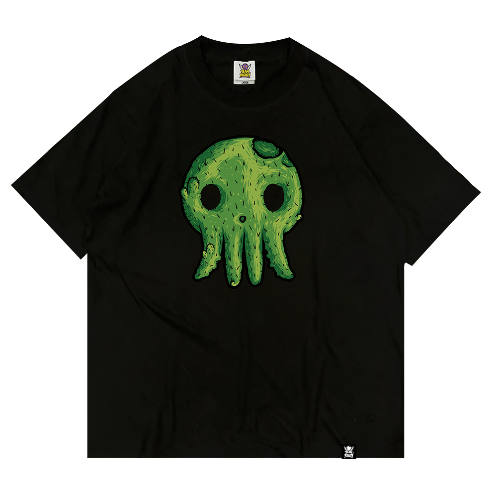 YEAH RIGHT Cactus T shirt Black - Kaos Hitam Cotton Combed 24s Unisex