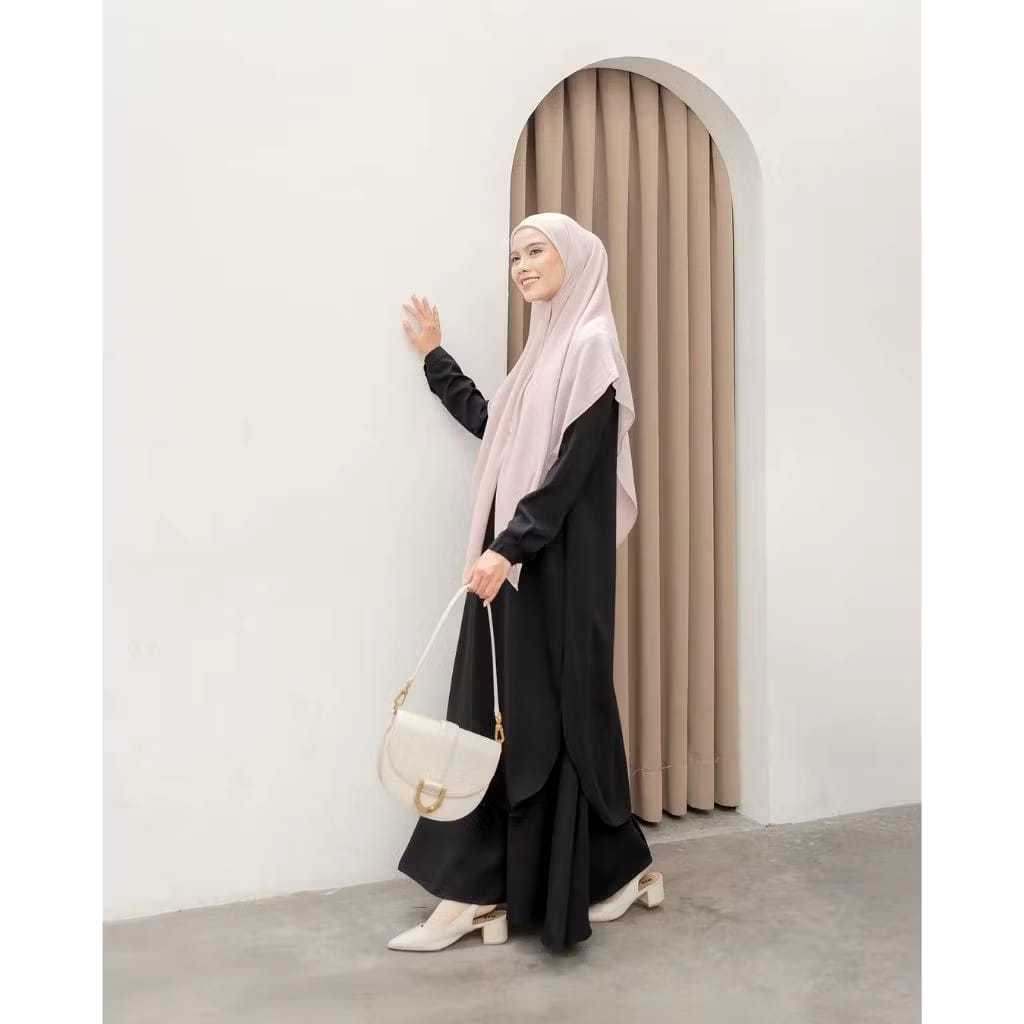 Gamis Set Wanita Duma Set Rok Tunik One set Abaya / Setelan Tunik Rok Wanita One Set Kekinian / Baju