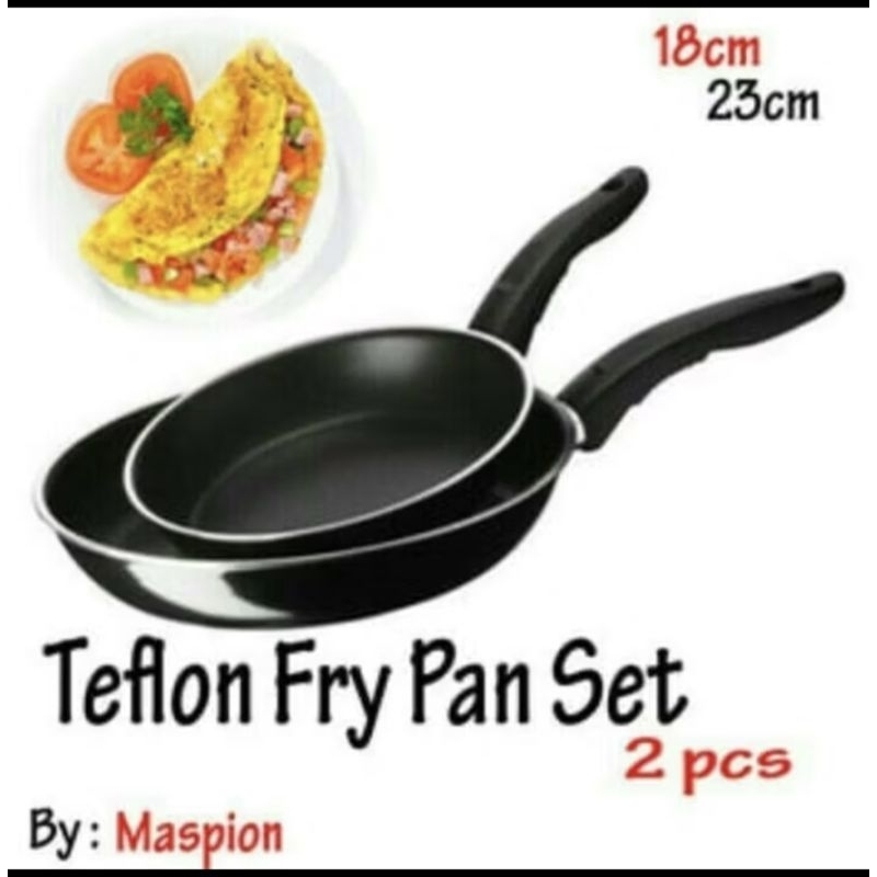 frypan set 2 maspion 18 cm dan 23 cm