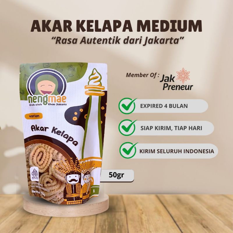 Happyyummy Akar Kelapa - Oleh Oleh Khas Jakarta Neng Mae