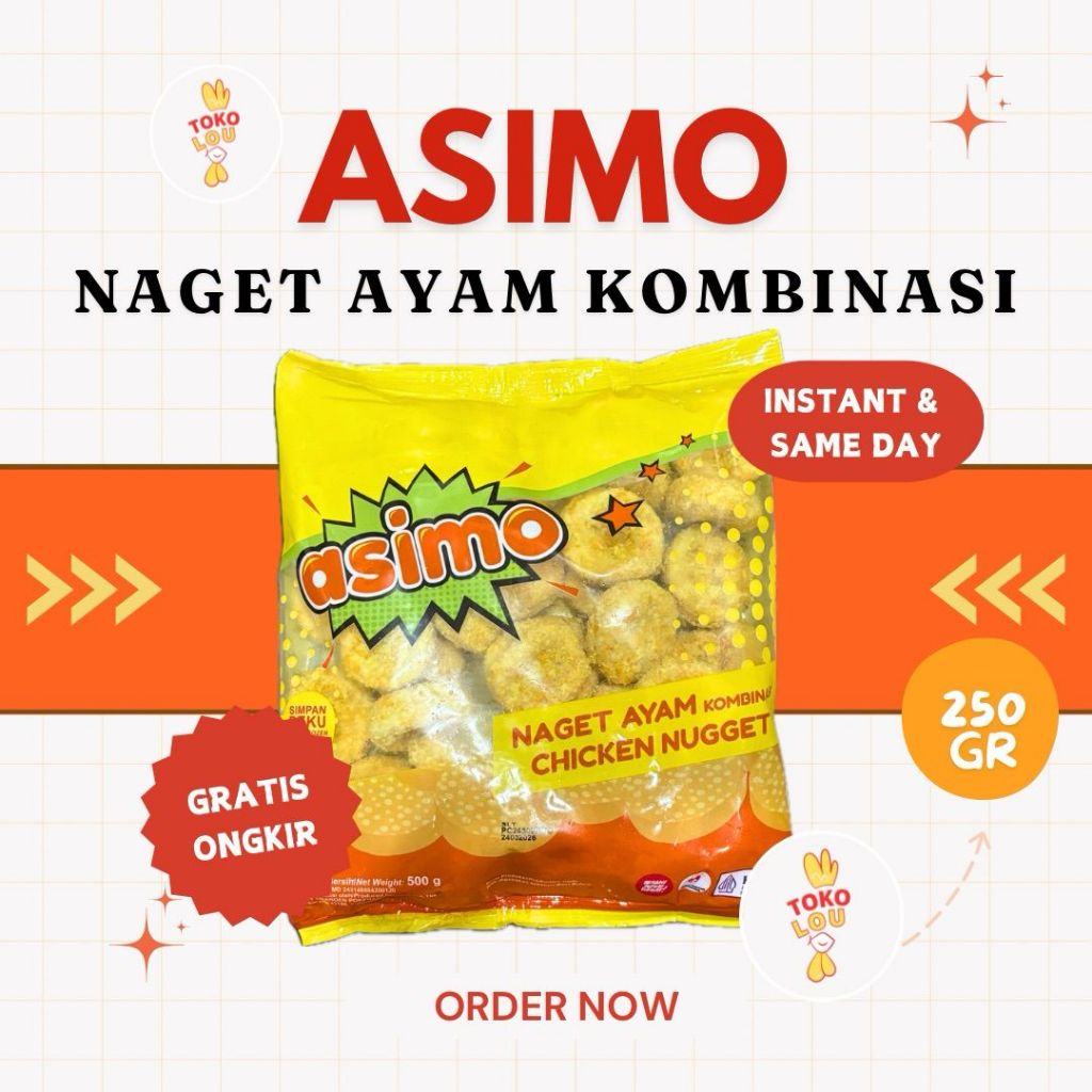 

ASIMO NAGET AYAM KOMBINASI 250GR & 500GR