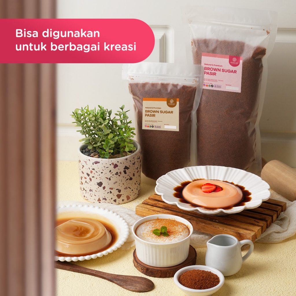 

Cahayadstore Brown Sugar Pasir 500 Gr Natural Alami Bukan Palm Sugar Gula Palem Gula Merah