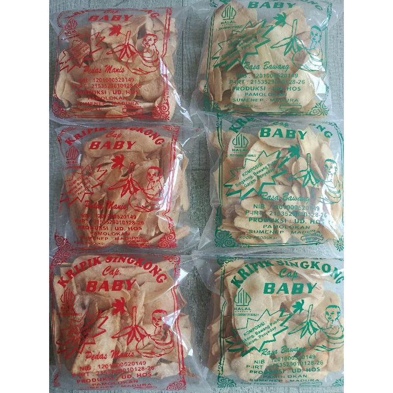 

Keripik Singkong baby 100gr Rasa Pedas manis / Bawang