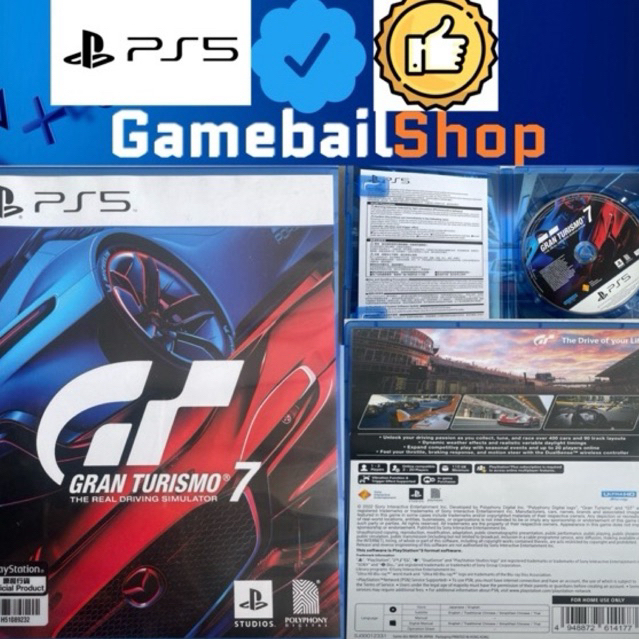 PS4 / PS5 Game - Gran Turismo 7 Grand GT 7 2022 ( Reg 3 Asia / 2 /  English ) Kaset Game BD Fisik