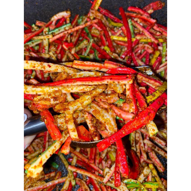 

Kerupuk beton renyah pedas daun jeruk ukuran 250 gram