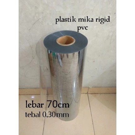 

plastik pvc mika rigid 70cm x 1meter tebal 0,30mm
