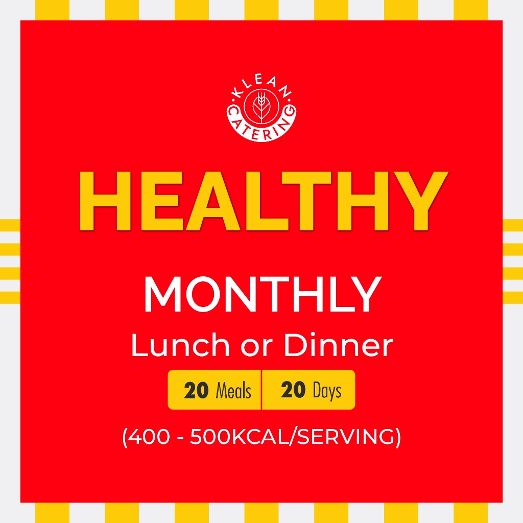 

Klean Healthy Diet Catering Sehat - Monthly Lunch (20 Meals/20 Days)