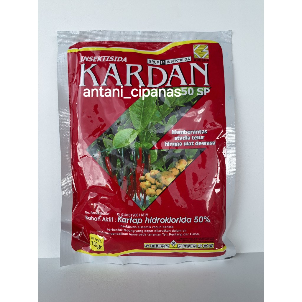 KARDAN 50SP 100GR - Insektisida Sistemik Kartap Hidroklorida