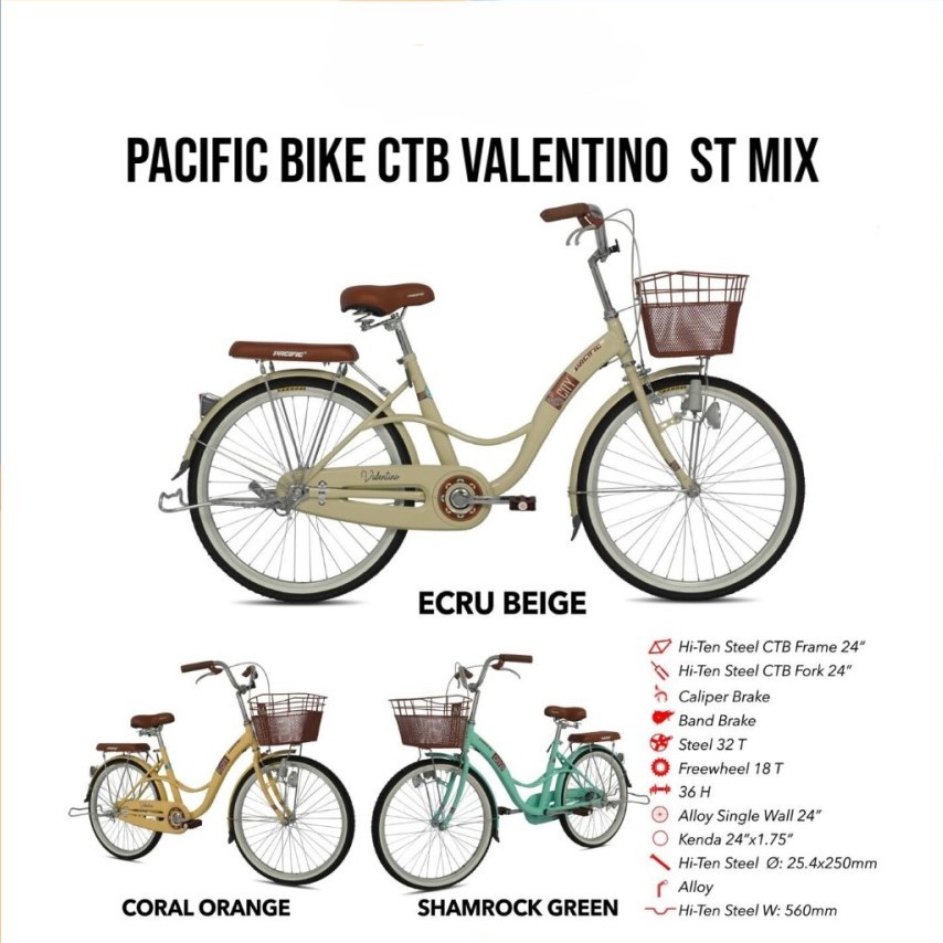 SEPEDA CITY BIKE PACIFIC BIKE CTB VALENTINO ST MIX