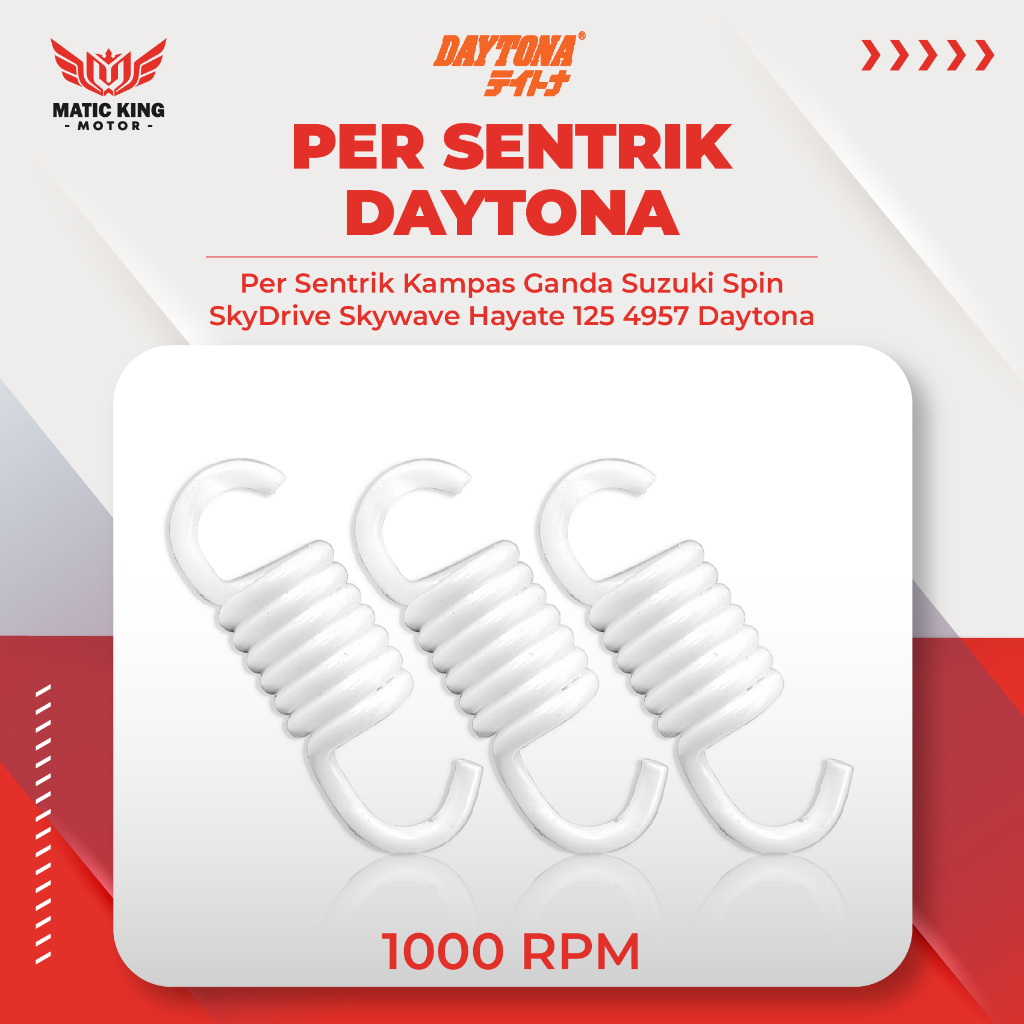 Daytona Per Sentrik Kampas Ganda Kopling Suzuki Spin Skywave Skydrive Hayate 125 1000 RPM 4957 4958