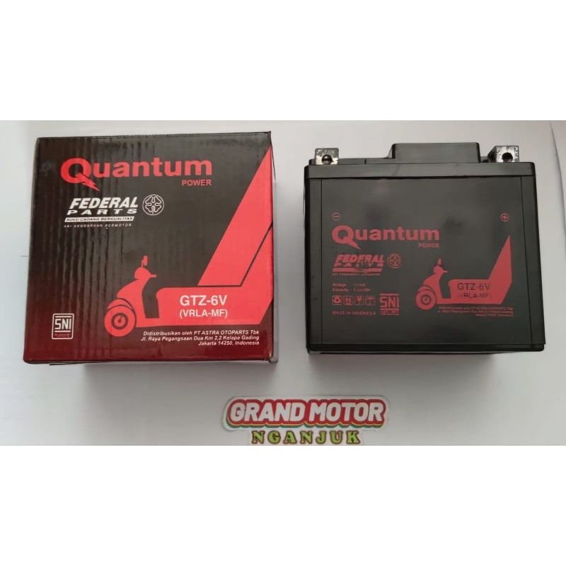 Aki Kering Federal Quantum GTZ6V GTZ-6V Vario 125 Vario 150