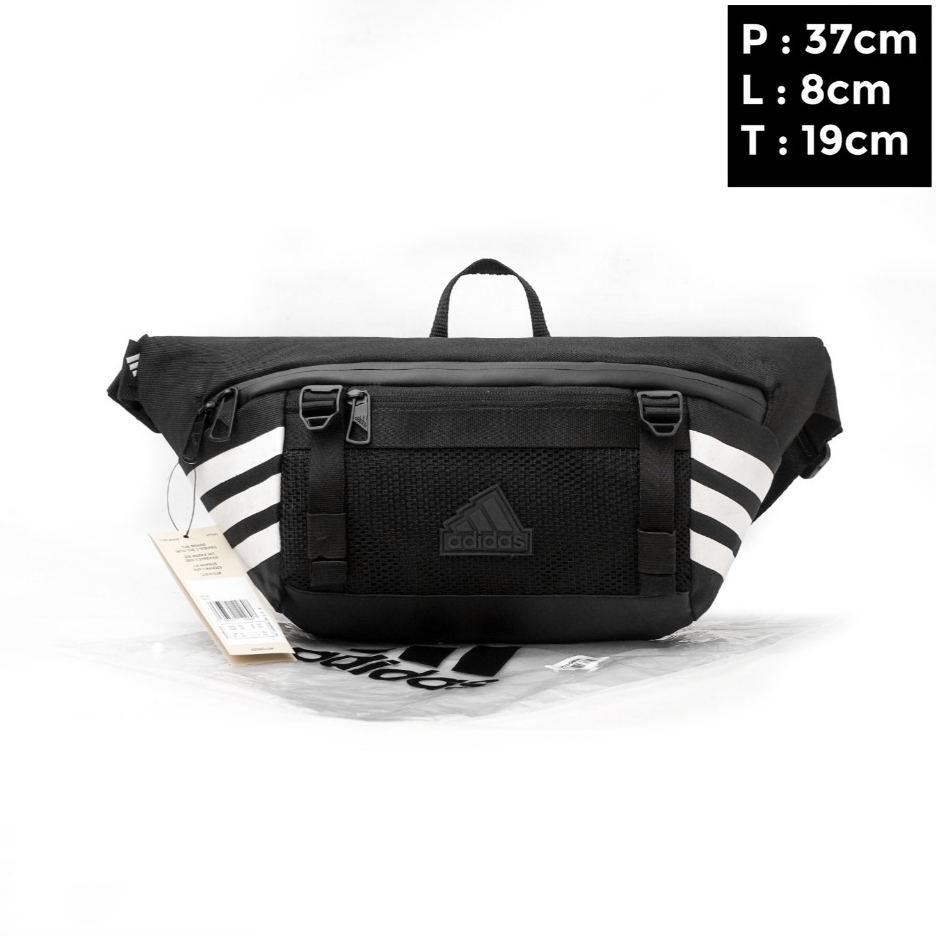 Waistbag Adidas 3 Stripe Tas Pinggang Pria Sporty