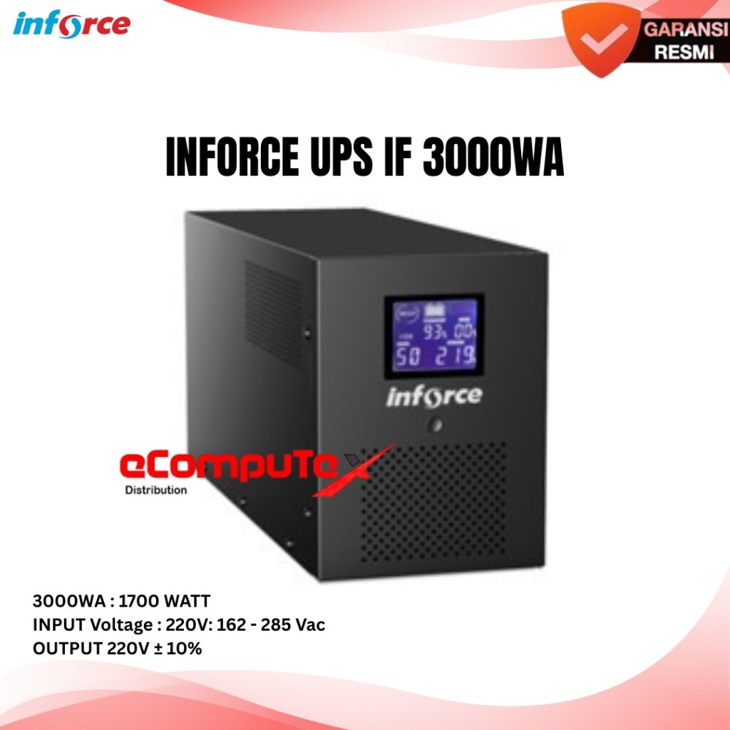 UPS INFORCE 3000WA UNINTERRUPTIBLE POWER SUPPLY IF 3000 WA ORIGINAL - GARANSI RESMI