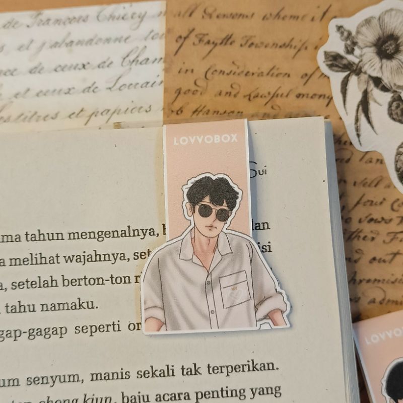 

Bookmark Magnet Fanart K-Pop Kai - Yeol / Pembatas Buku Novel / Fanart Bookmark