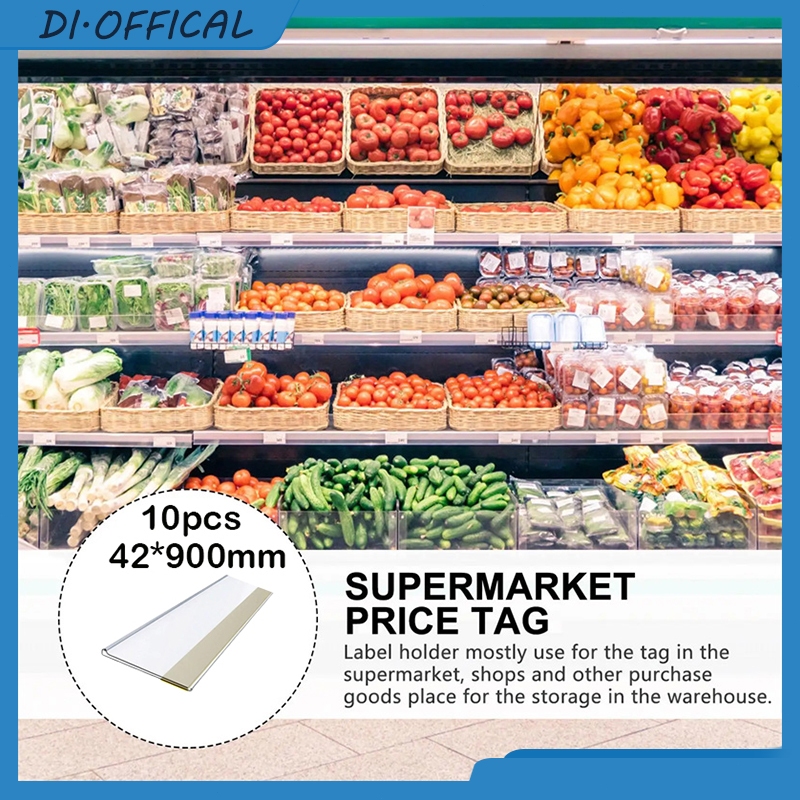 

Price Rail Label 90 cm Harga Rak Minimarket Price Tag Showcase Price Card Double Tape- Uk 90 Cm