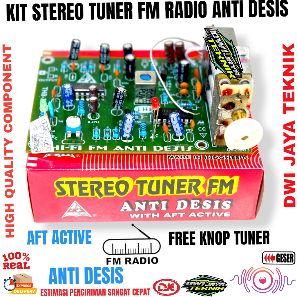 KIT STEREO TUNER FM RADIO ANTI DESIS CKJ PHB 301