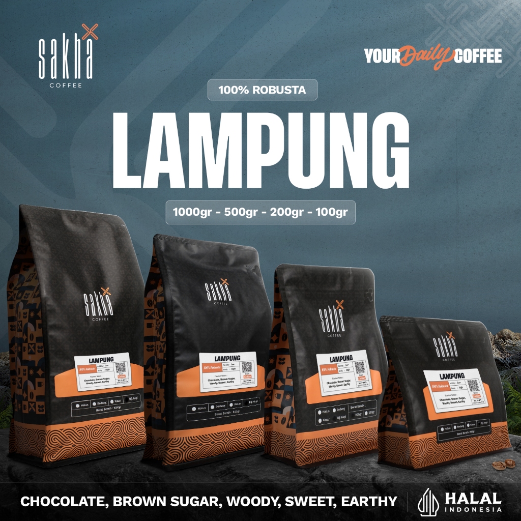

Kopi Robusta Lampung Sumatra Coffee Espresso Roasted Beans Biji Bubuk