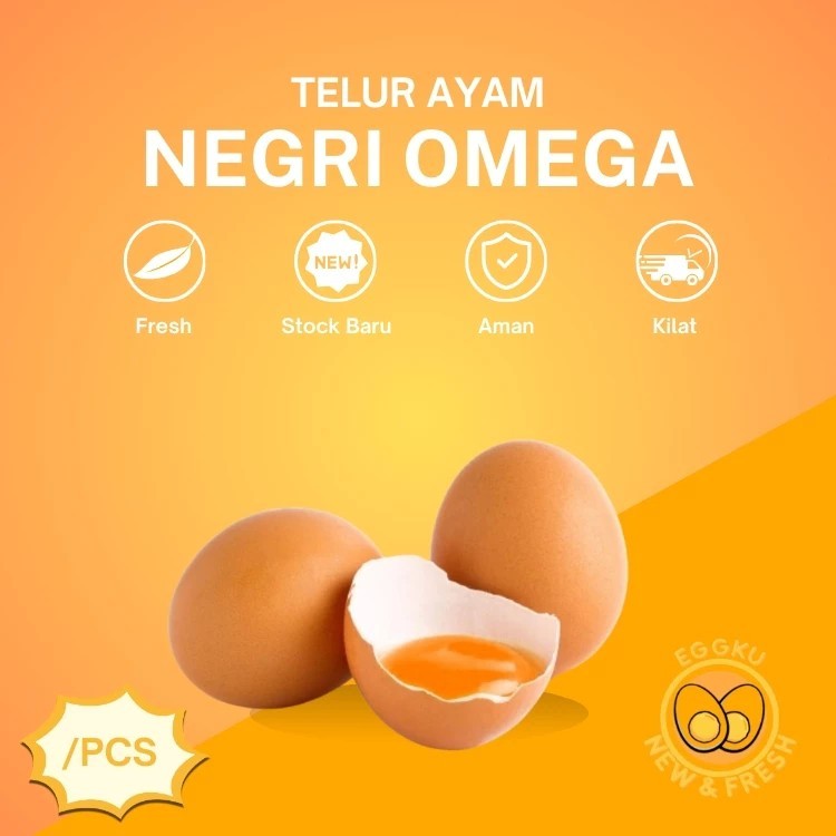 

Telur Ayam Negri Omega New & Fresh (/Butir)