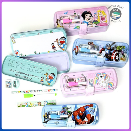

Jual Produk BOS Kotak Pensil Kaleng Set+WB 3 susun/Tempat Pensil/Tin Pencil Case ''