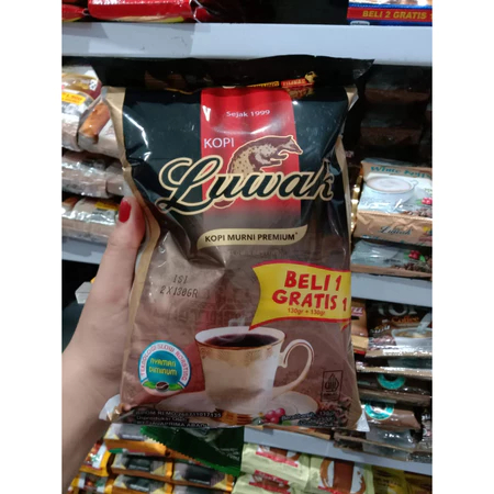 

(B1G1 PACK) Luwak Kopi Murni PREMIUM B1GI ( 120grx 2)