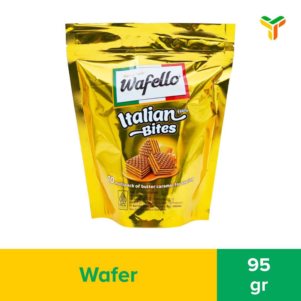 Roma Wafello Wafer Italia Caramel Pouch 95 Gram