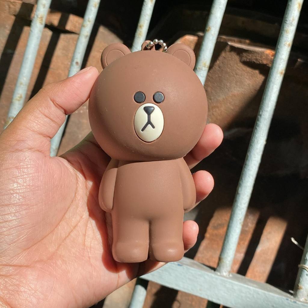 Dompet Koin Brown Line Silicone