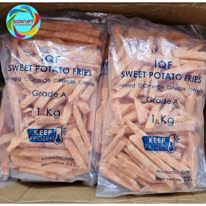 

Frozen Sweet Potato Mix Fries Ubi Jalar Mix Ubi Cilembu Ubi Goreng 1kg